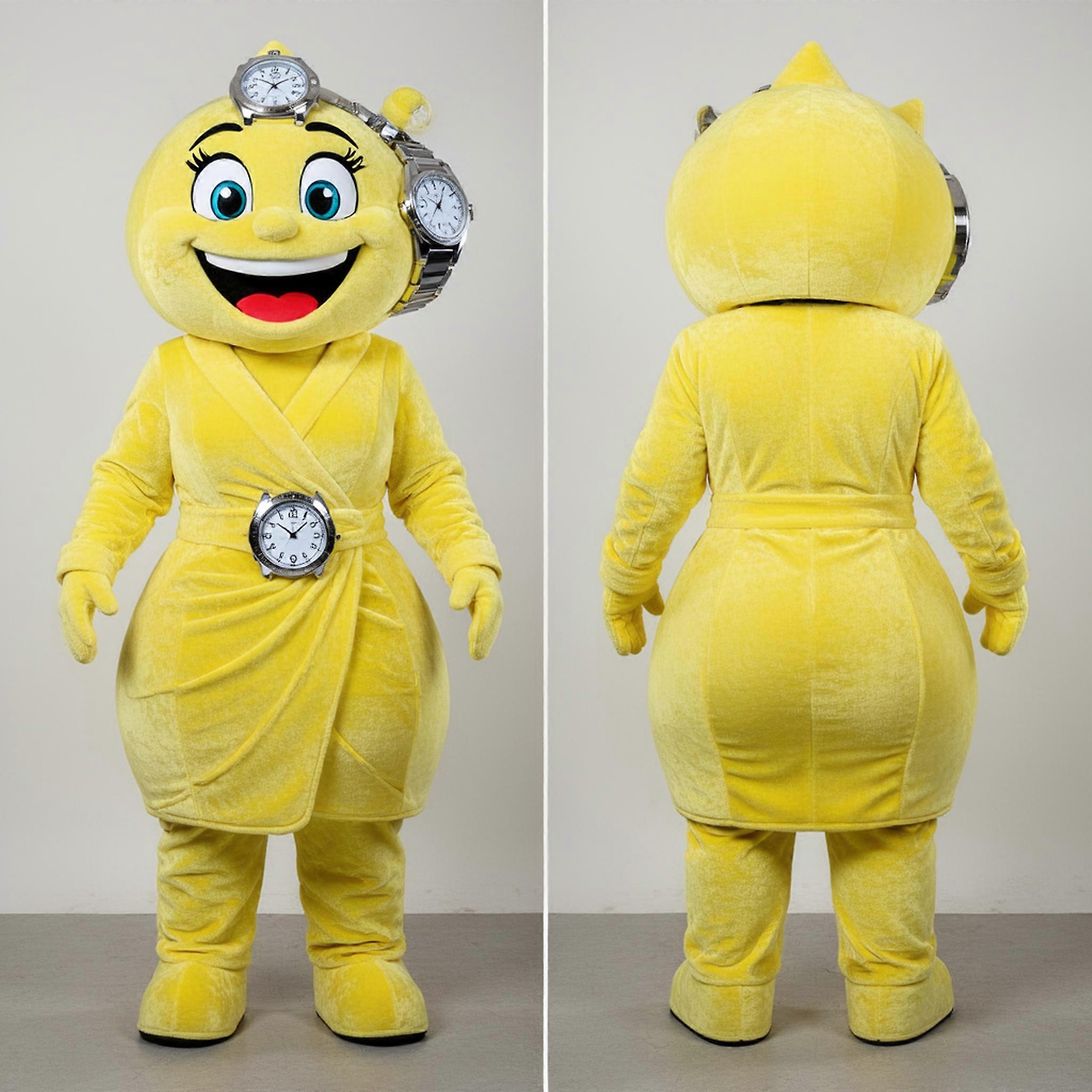 MASTICOT Lemon Yellow Grinning Ring Master Mascot