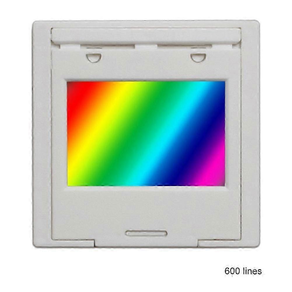 Diffraction Grating 600 Line 2mm Transmission Grating Spectrophotometer Optical Teaching Experiment Plastic 600 Line