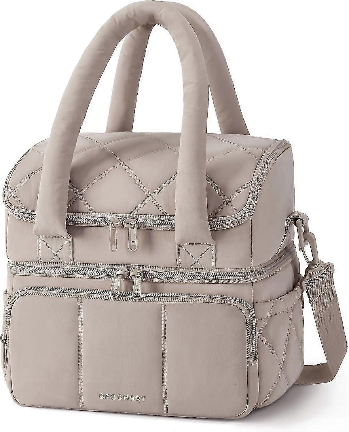 Quilted Double-Layer Lunch Cooler