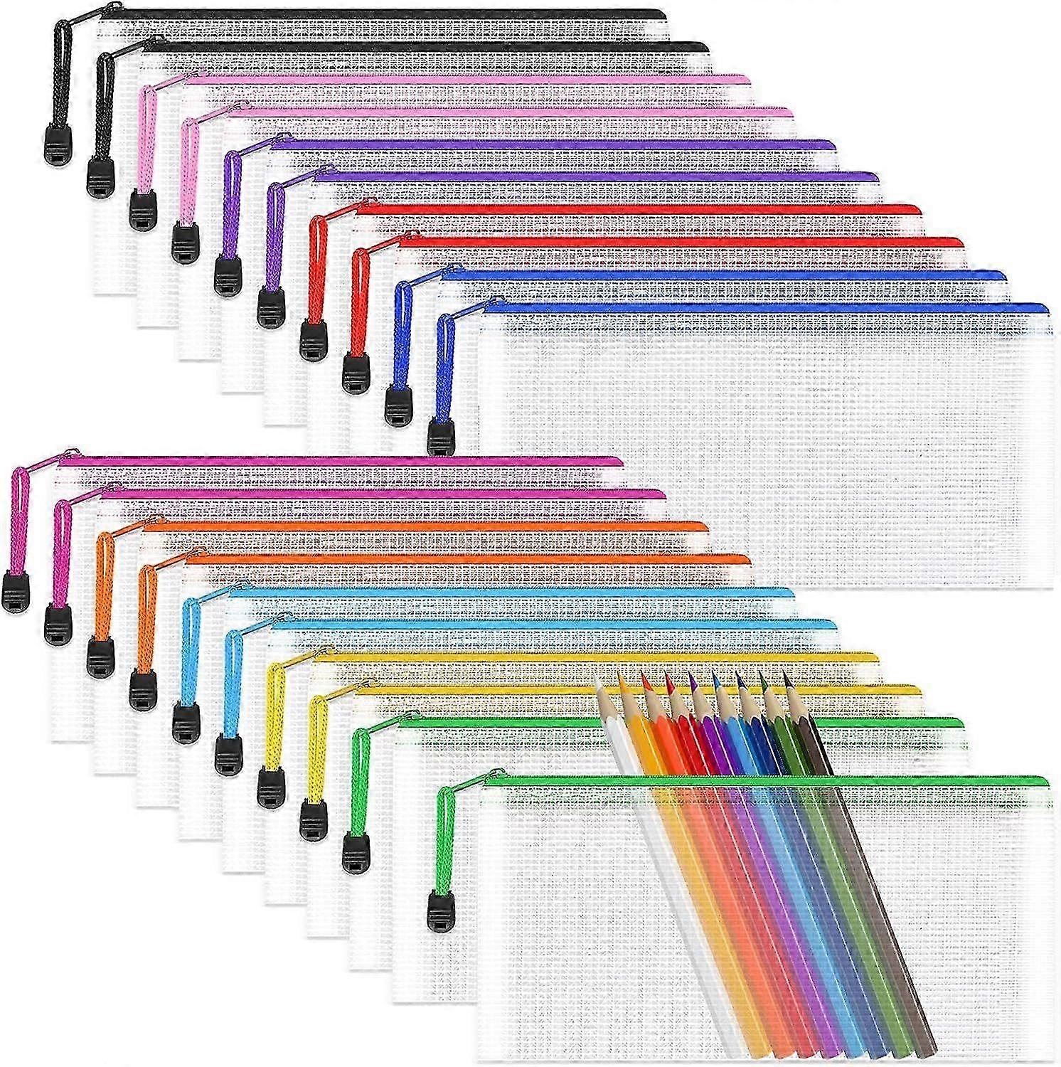 Clear A6 Mesh Pouches 20 Pack