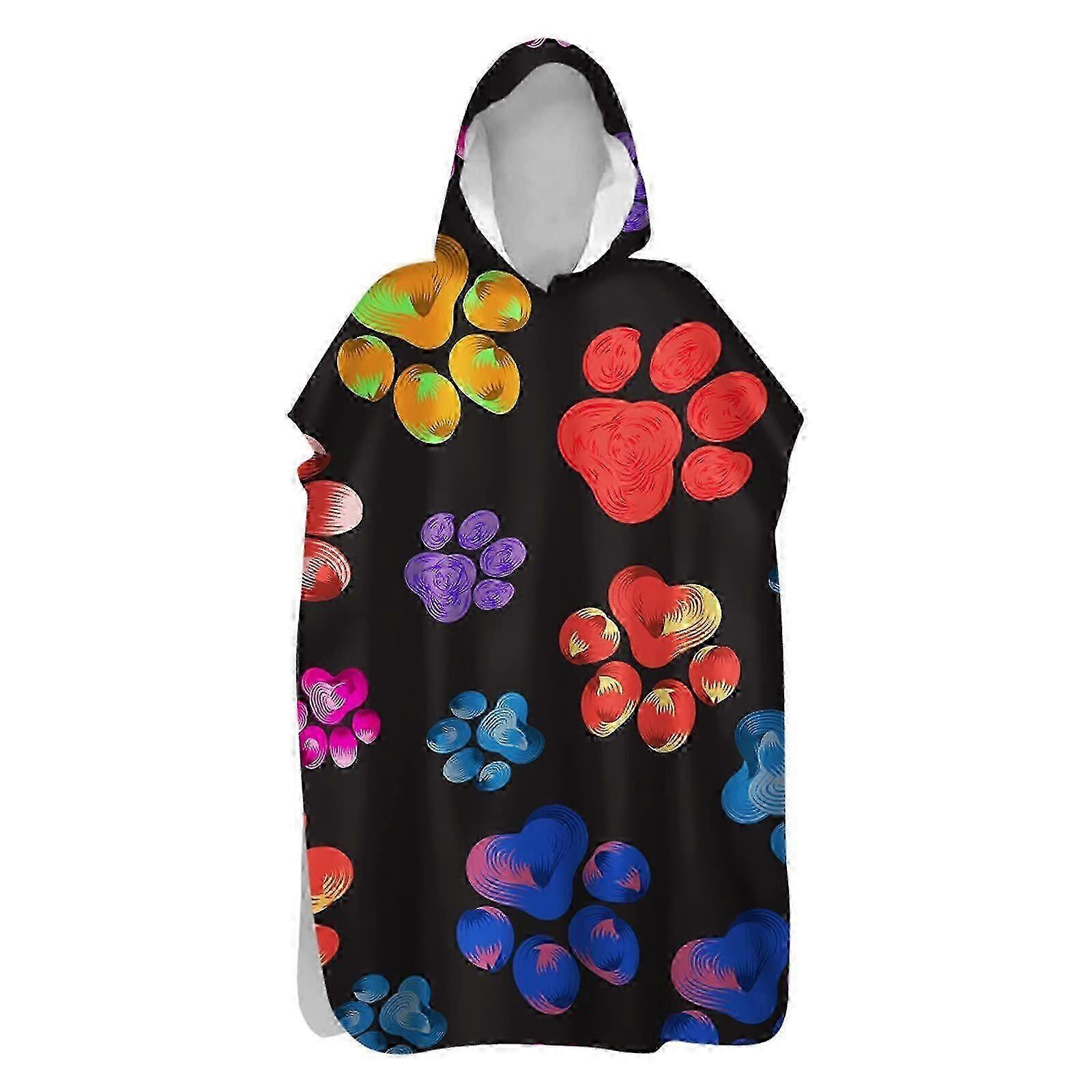 Quick-Drying Animal Print Bath Poncho