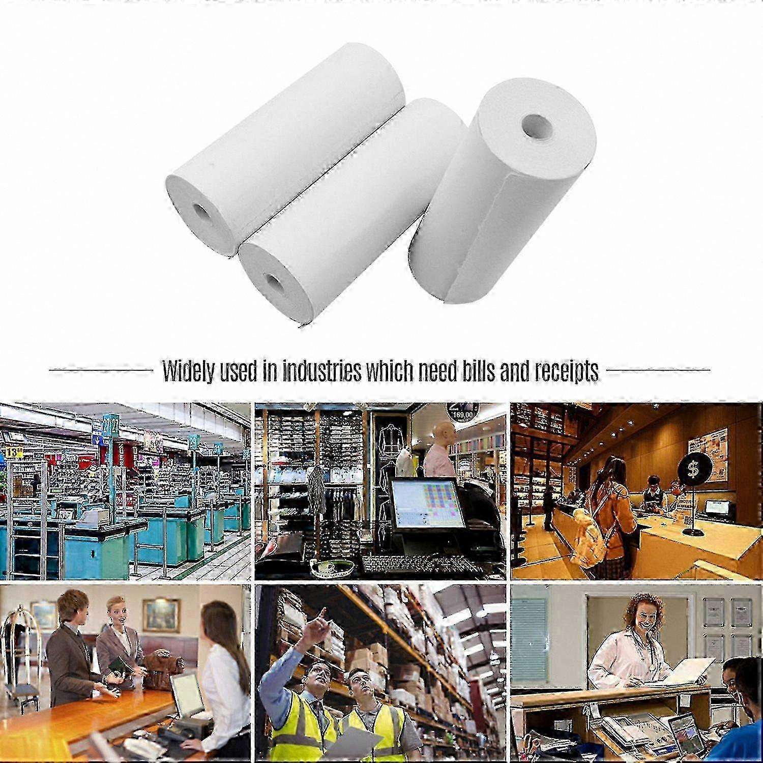 Smooth White 80x30mm Thermal Rolls