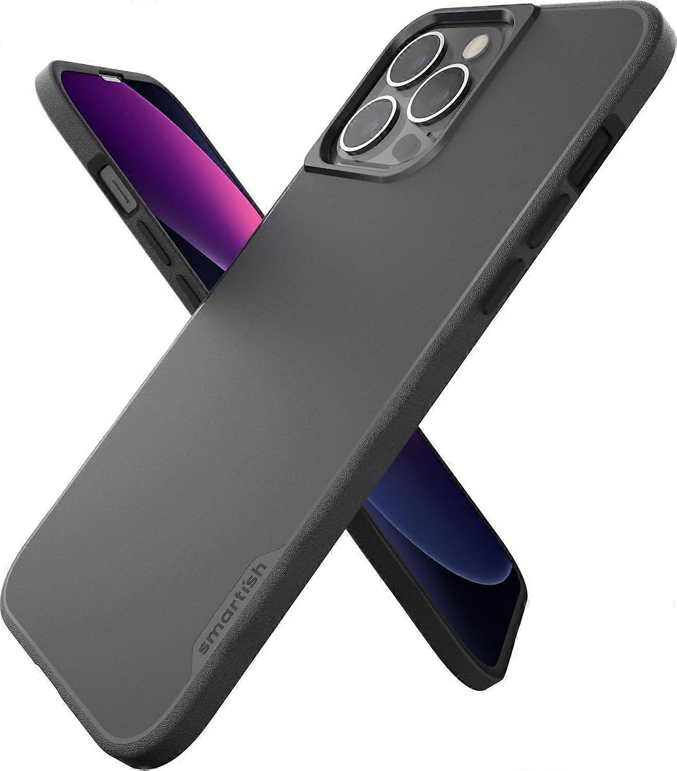 Smartish iPhone 13 Pro Max Case, Gripmunk, Slim Grip Case, Black