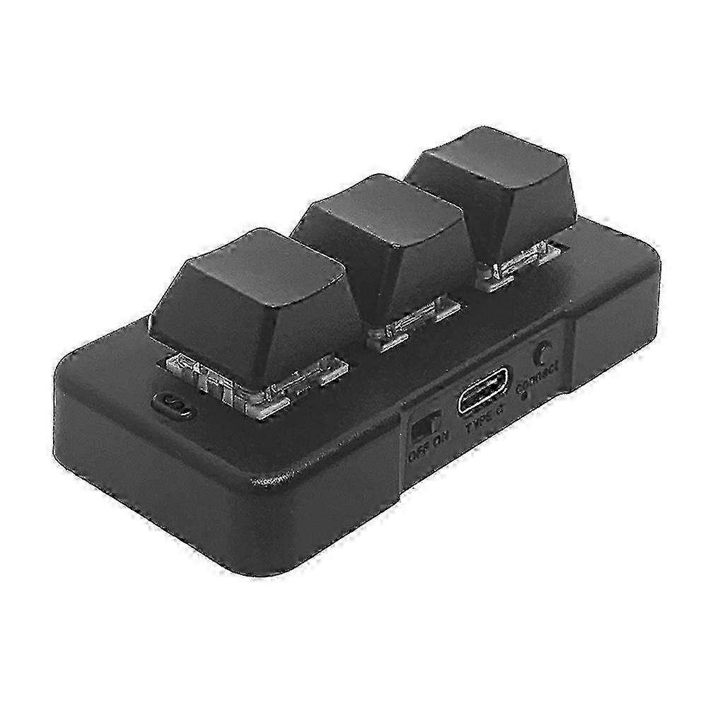 Blue Switch 3-Key Mini Mechanical Keyboard