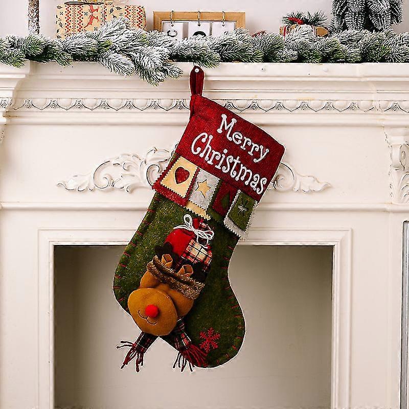 Knit Gnome Tree Decoration Stocking