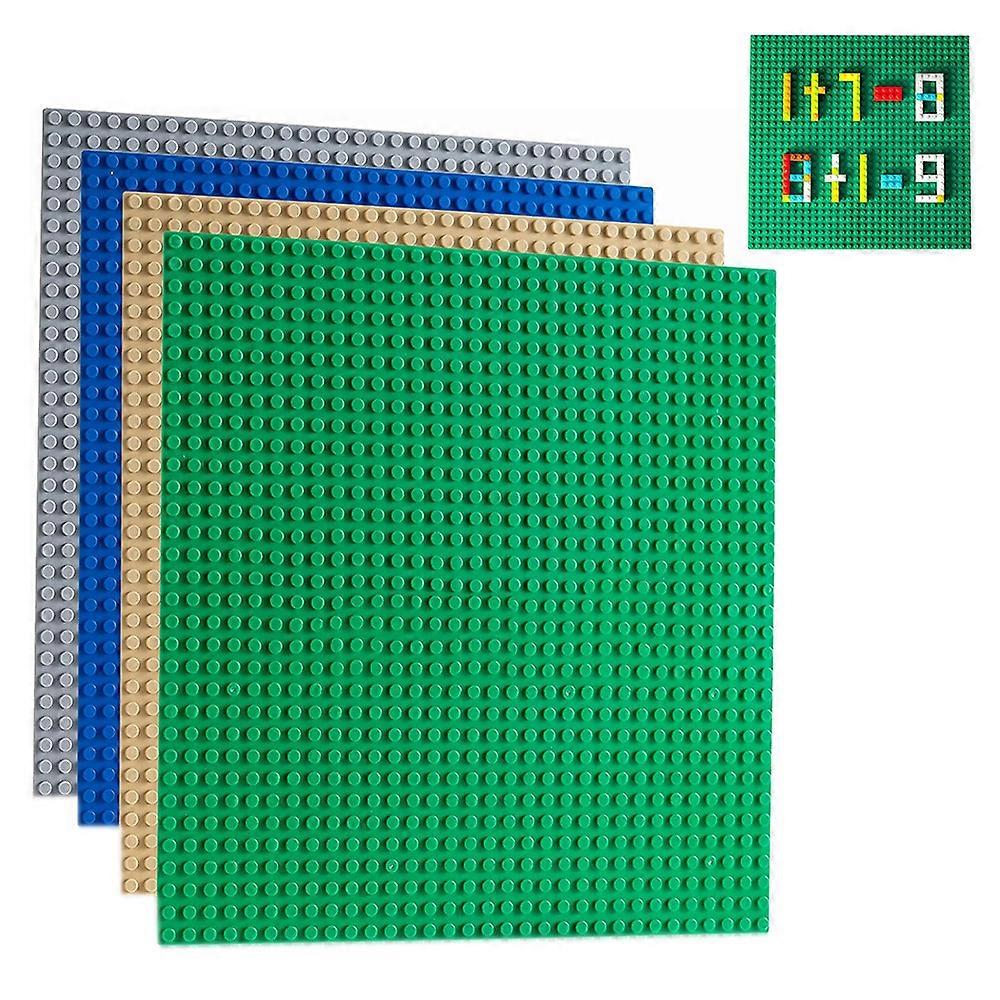 4Pcs Set Building Block Baseplates Compatible Brick Base Plates for Creative Building
