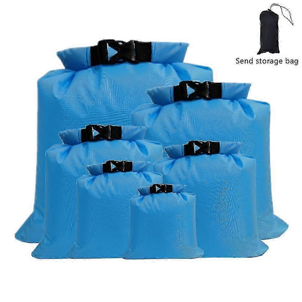 6pc Fold-Close Waterproof Storage Bags