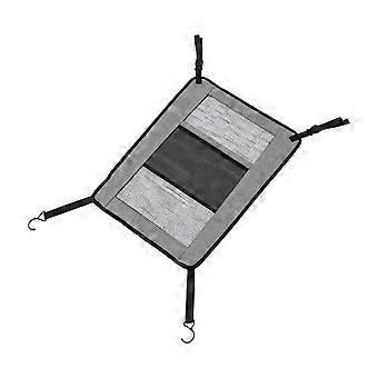 Dog Car Net Barrier 2 in 1 Design Adjustable Visible Breathable Mesh Back Seat Pet Car Divider for Travel Grey 45 X