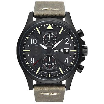 Hawker Hurricane Japanese Quartz Analog Man Watch with AV-4068-03 Cowskin Bracelet