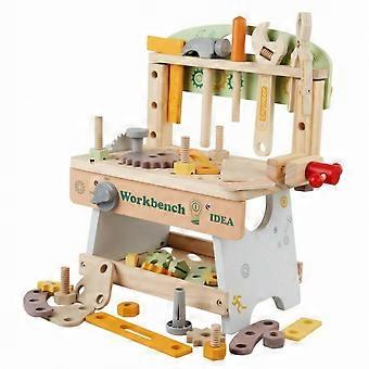 Toy Workstation with Tools Child-Centered Wooden Play Workstation Safe