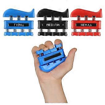 3 hand exercisers, finger trainers with 3 intensity levels, grip strength trainer.