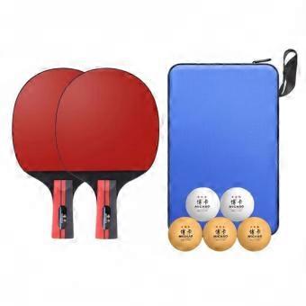 Table Pong Paddle Set Inverted Rubber Table Tennis Racket Set Comfortable Grip 2