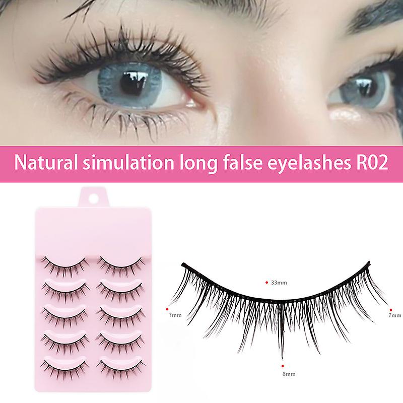 5 Pairs Multi Layered False Eyelashes Fluffy Volume Lashes 3d Layered Effect Reusable Easy To Apply False Eyelashes