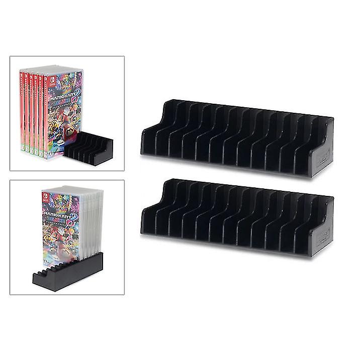 2stk Game Card Box Holder Opbevaringsstativ til Nintendo Switch