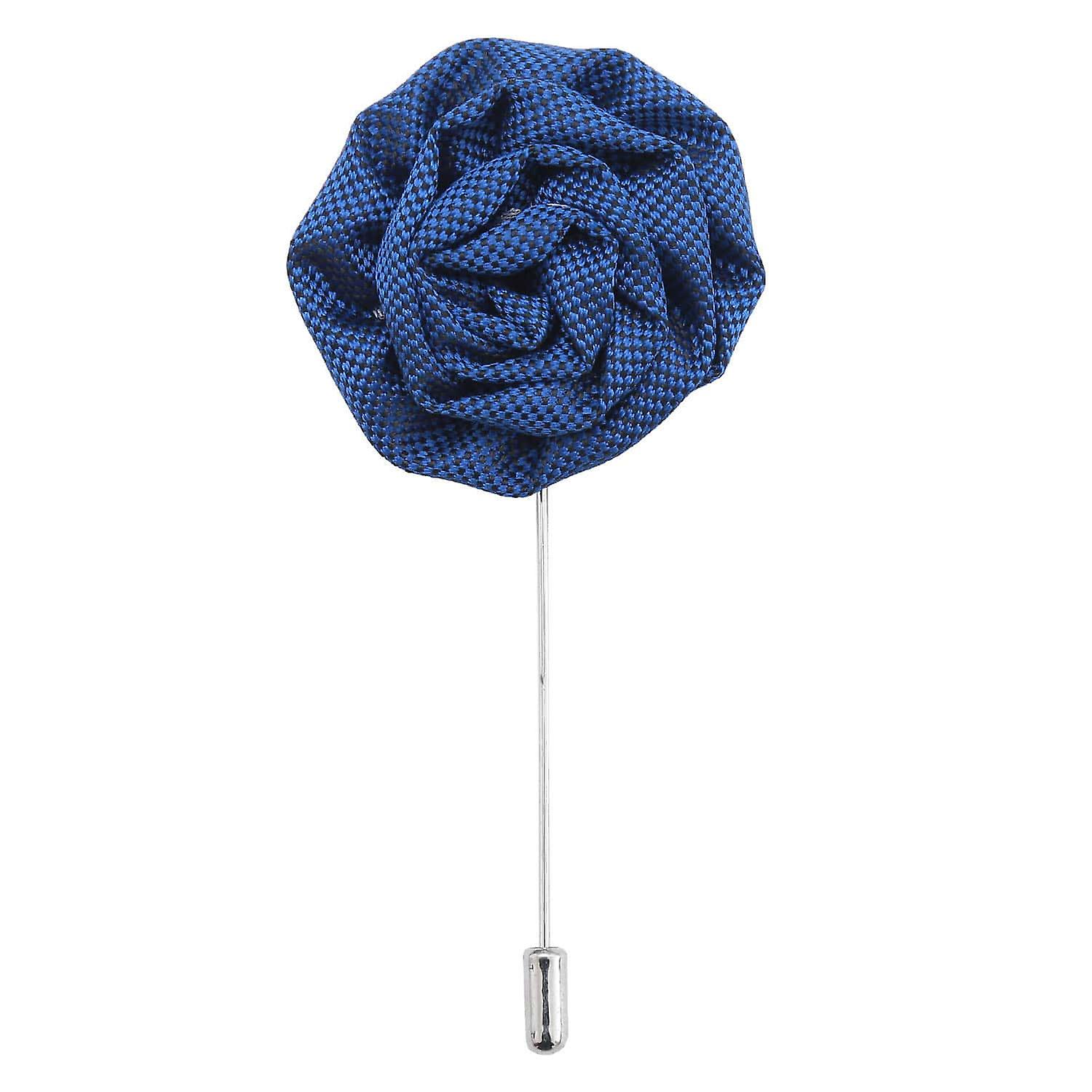 Royal Blue Polka Dot Lapel Pin