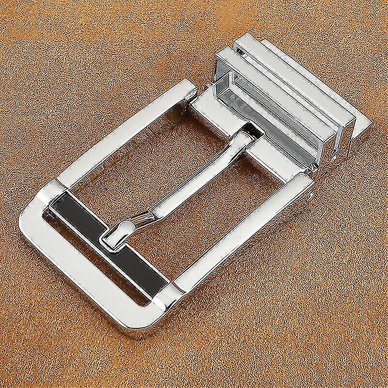 Hommes Tête de ceinture réversible Boucle à goupille rotative Alliage Ceinture en métal Boucle à Prong_f unique
