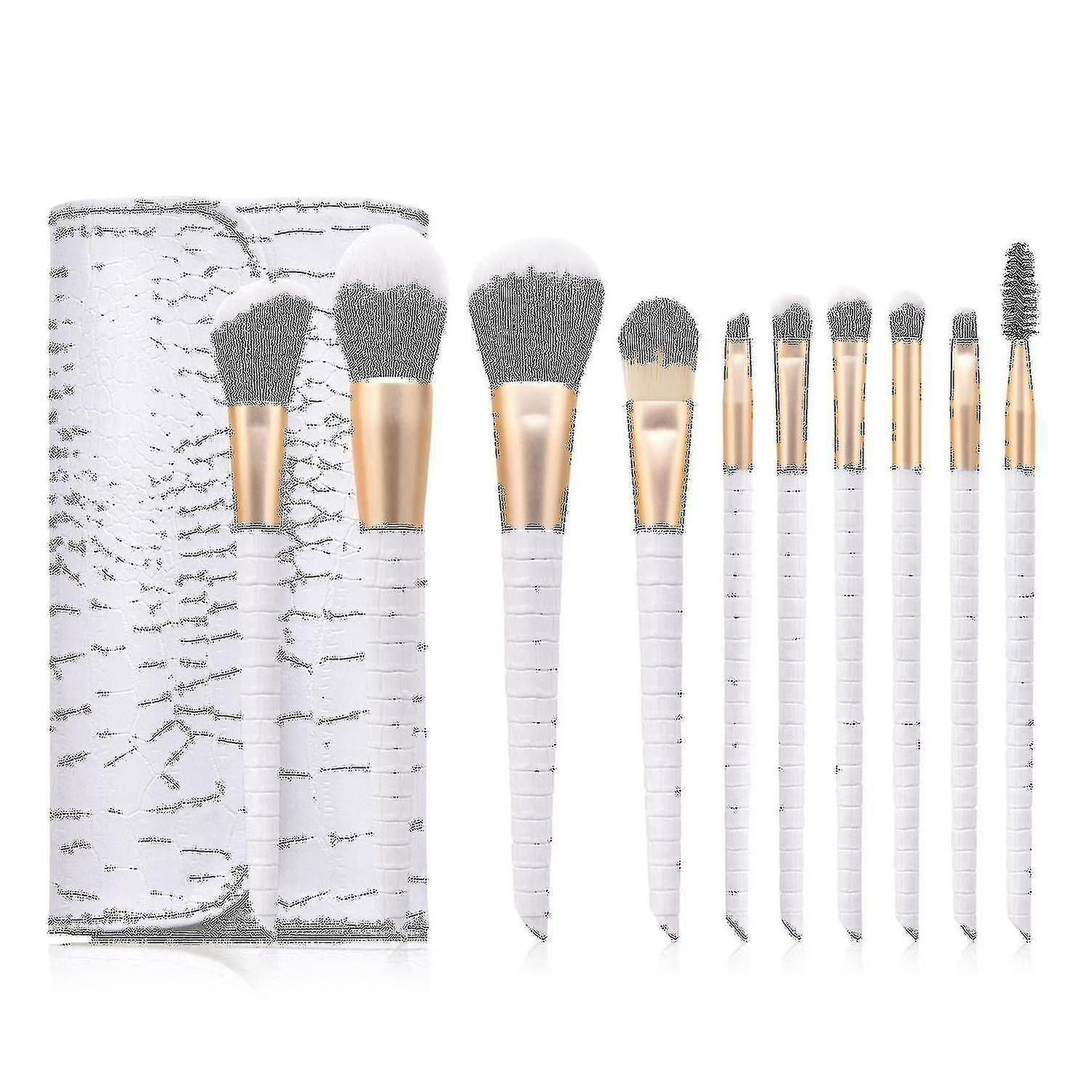 10 Stück Make-up Pinsel Premium Synthetische Foundation Pulver Concealer