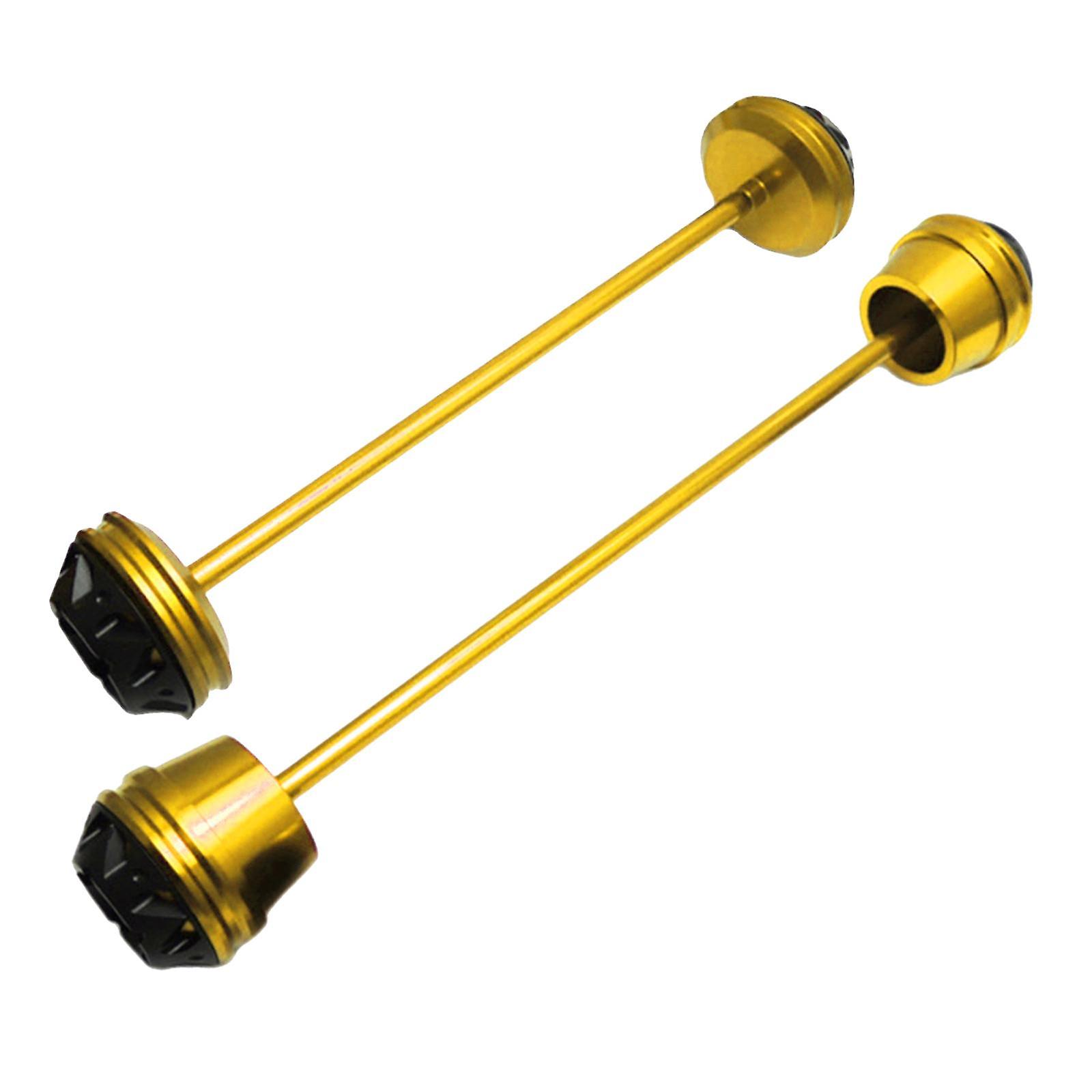 CNC Wheel Fork Axle Sliders For Yamaha MT07 MT-07 FZ07  golden
