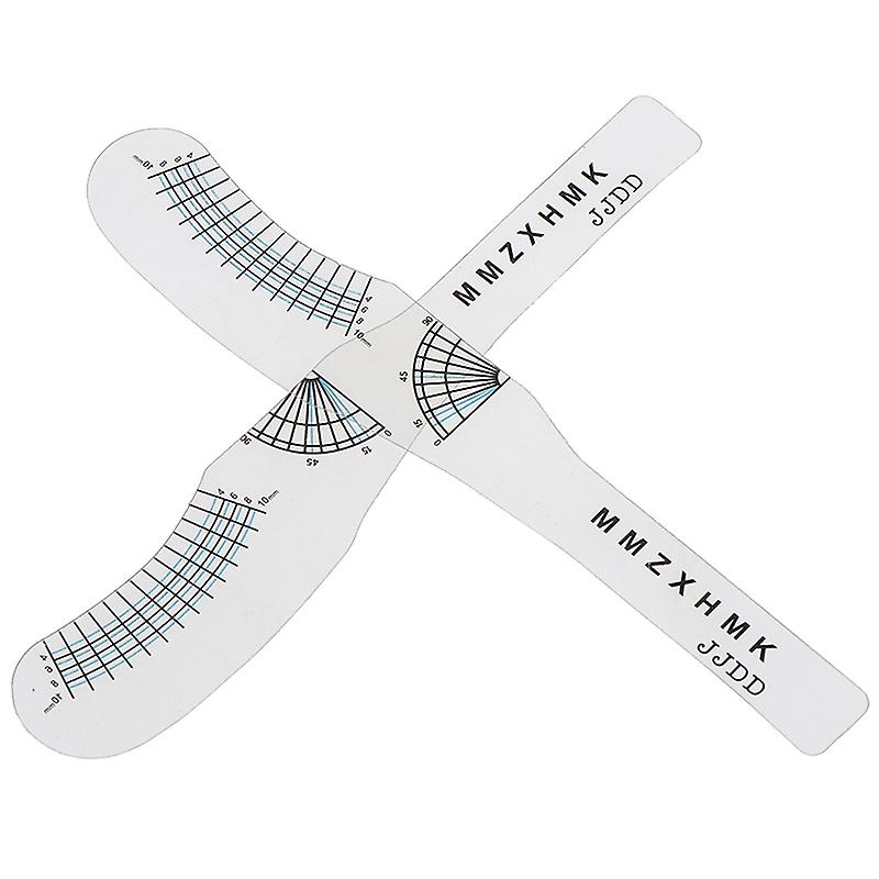 2pc Eyelash Extension Styling Ruler Measuring Ruler Tool Before & After Lash Art