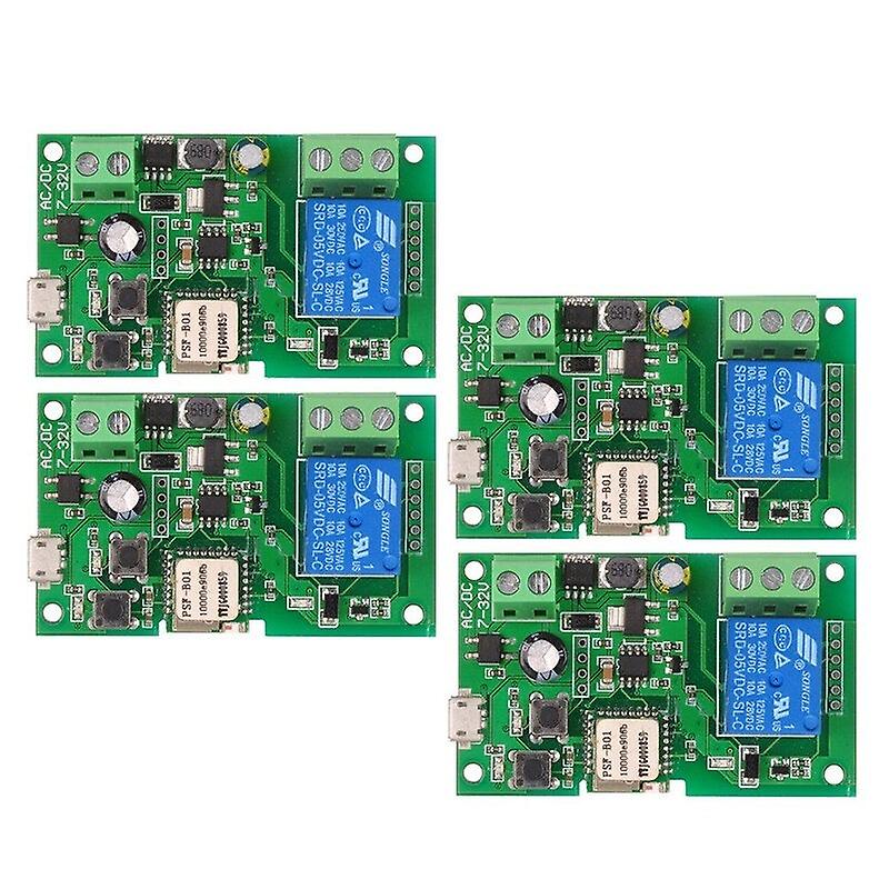4Pcs Dc5v 12V 24V 32V Wifi Switch Wireless Relay Module Relay Accessories