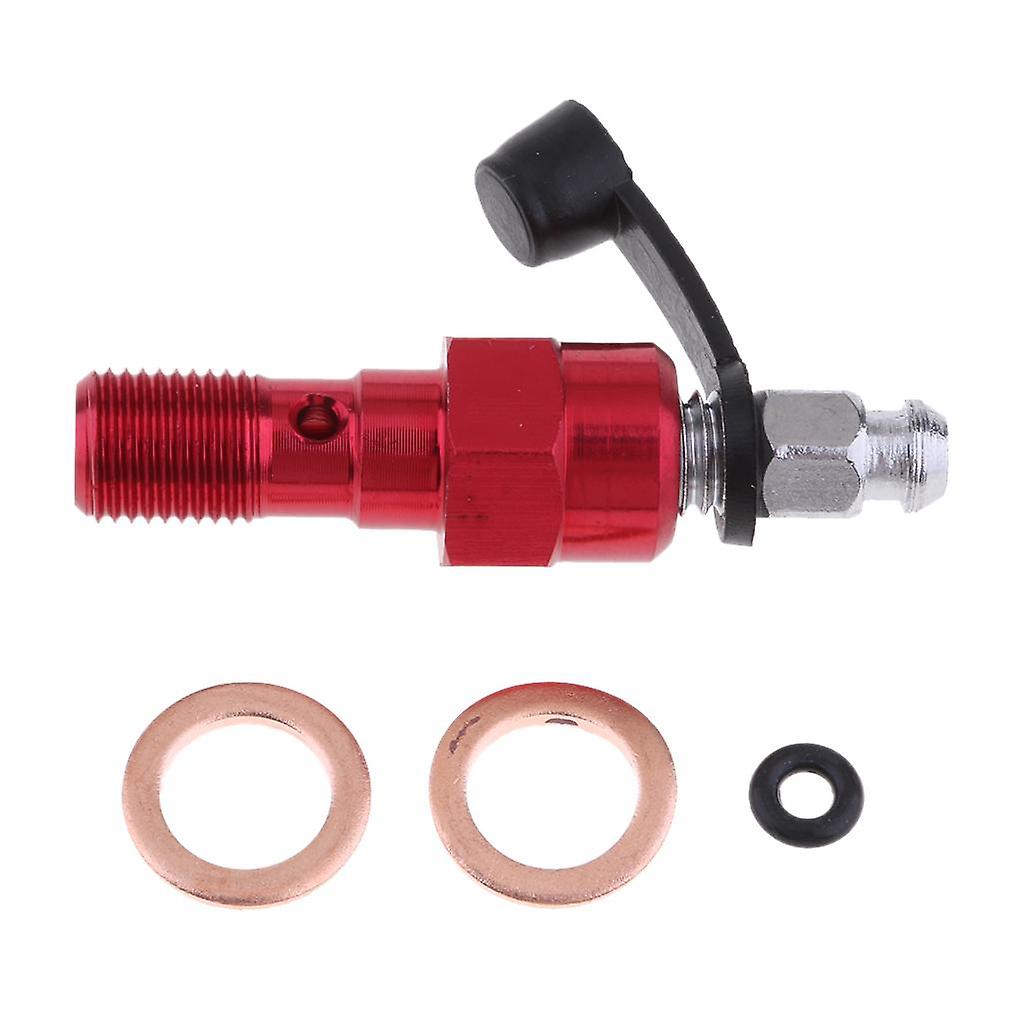 Universal M10 Single Banjo Bolt Thread Bleeder Nipple Washers 1.25mm Blue