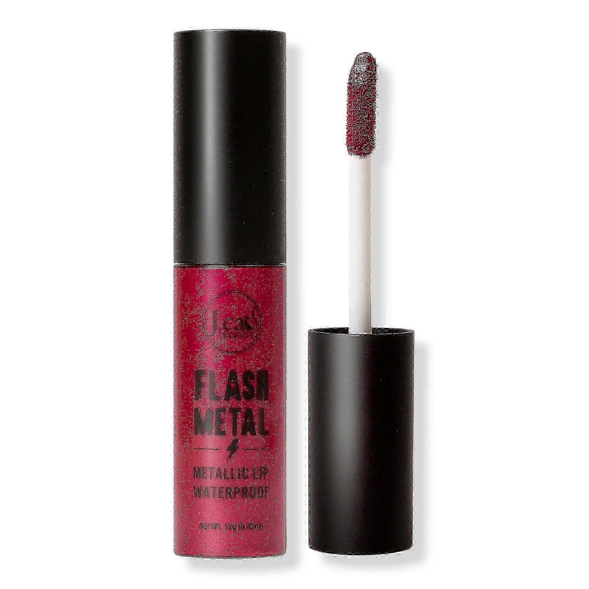 J.cat Beauty Flash Metal Metallic Matte Lip, Whistle Away, 0.42 Oz