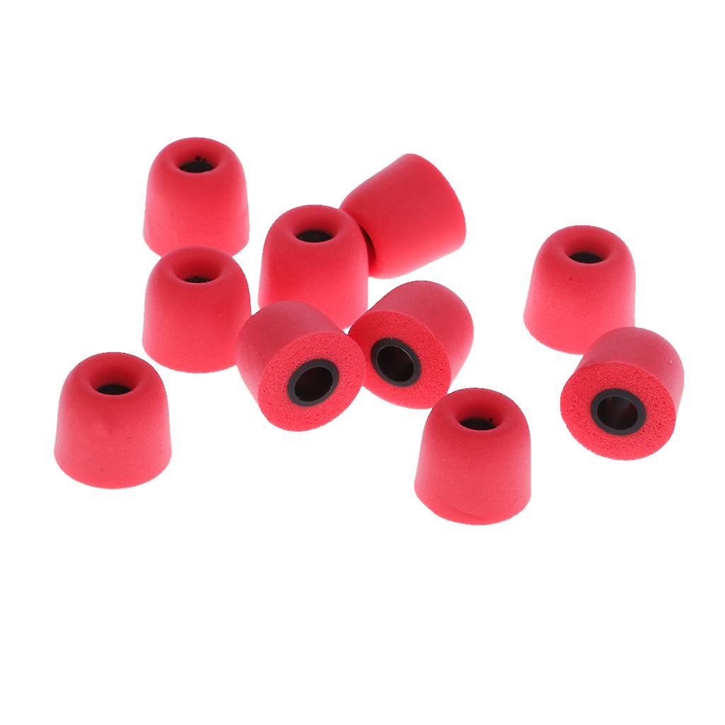 Earbud Memory Foam Eartips Earplug Tips For InEar Headphone 4.5 mm red