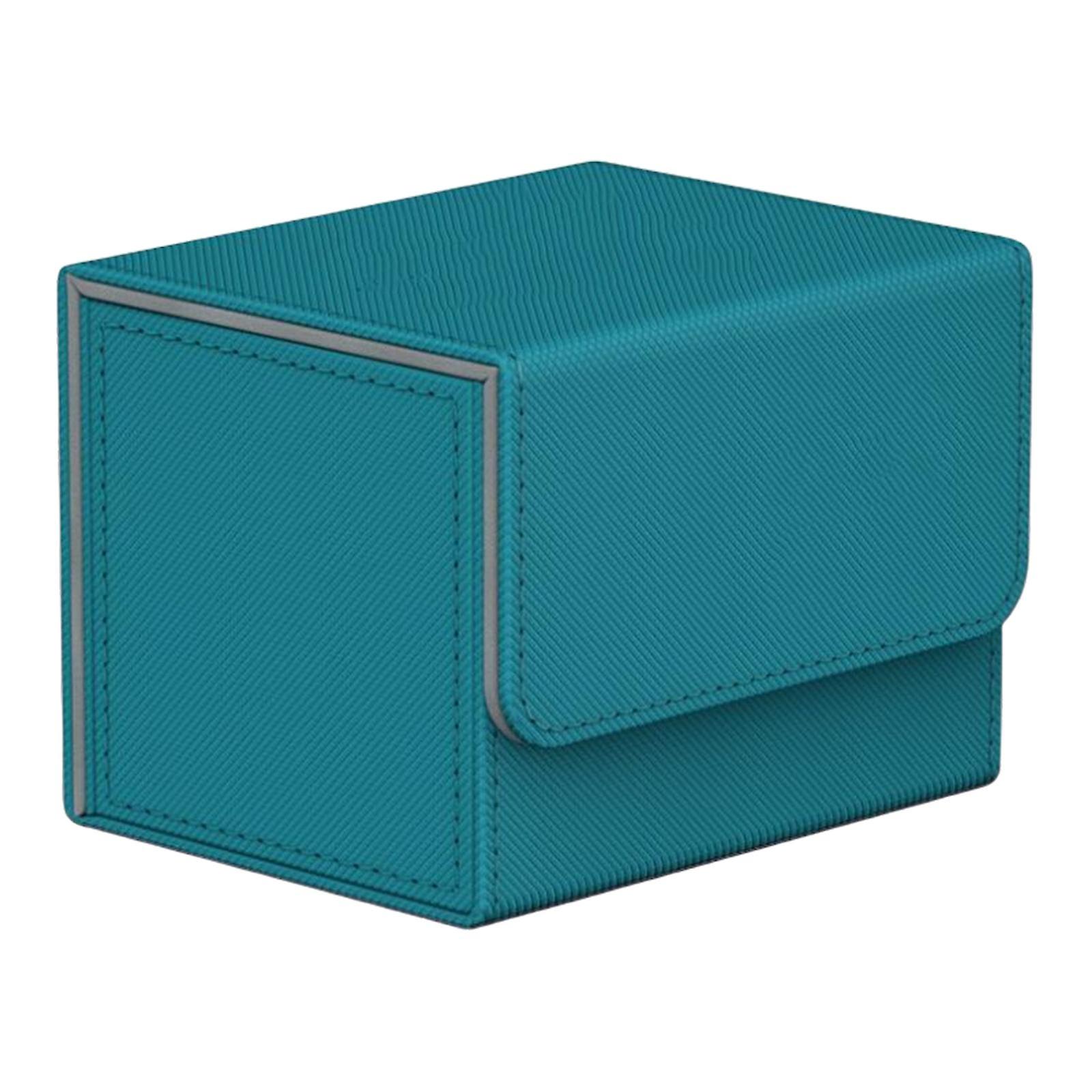 Sturdy Trading Card Deck Box Storage for MTG Card Protective Carrying Blue