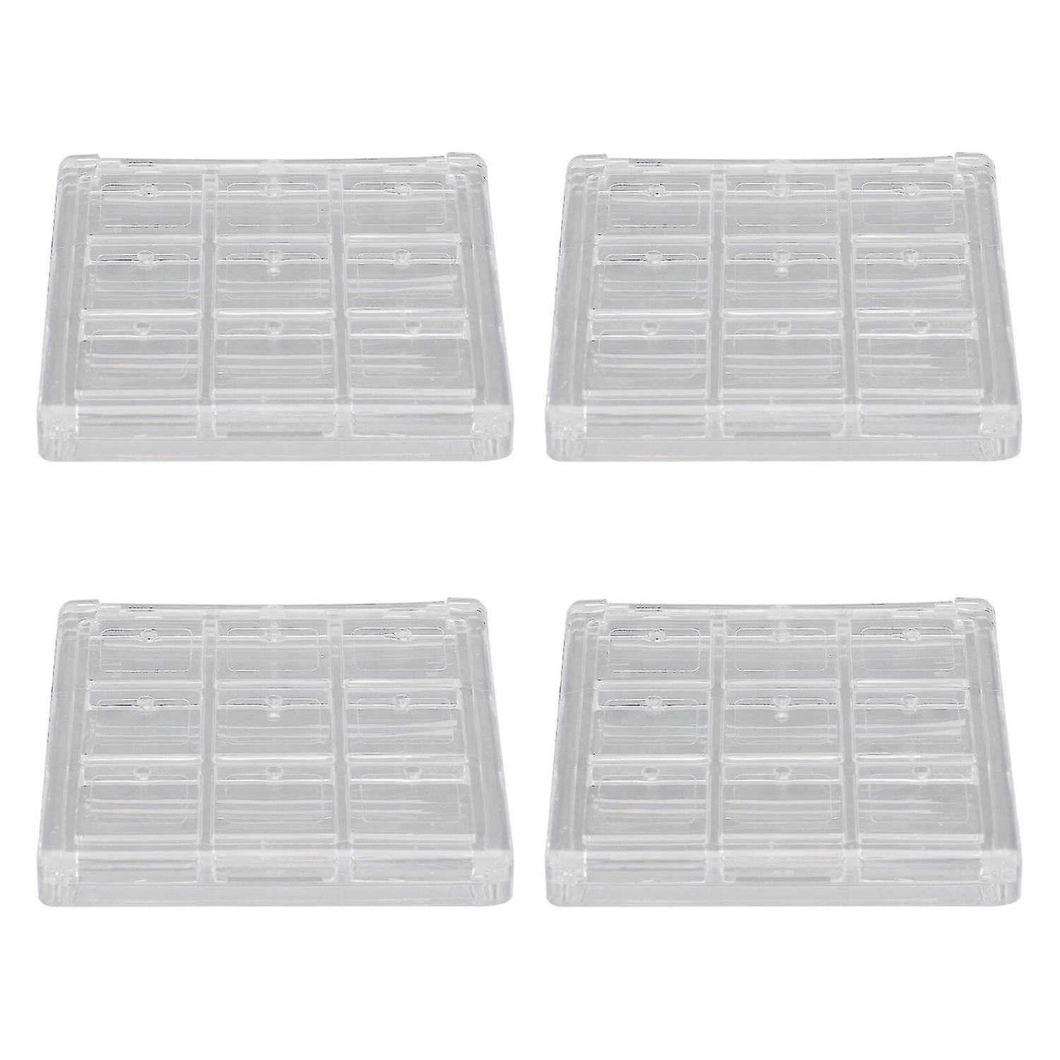 4pcs Eyeshadow Sub Package Boxes Compartment Eyeshadow Organizer Containers