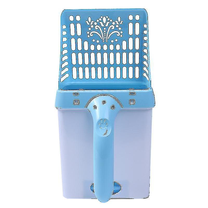 Integrated Plastic Cat Litter Spoon Cleaning Kit, 1, Blue