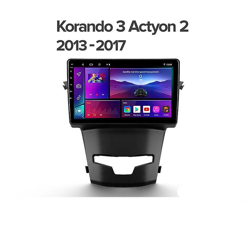 For SsangYong Korando 3 Actyon 2 2013 -2017 Car Radio Multimedia Video Player Navigation GPS Android