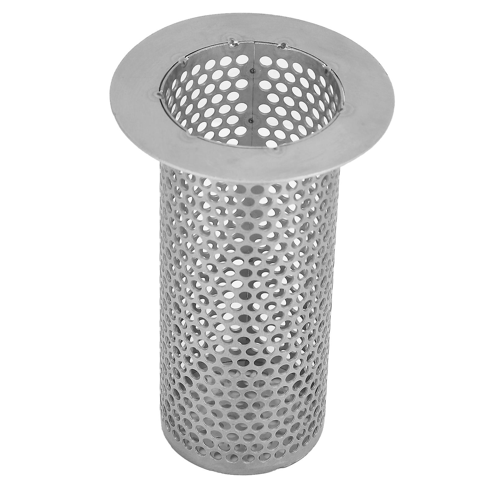 Stainless Steel Basin Sink Strainer Floor Drain Filter Protector Kitchen Bathroom SuppliesInner Diameter 4.2cm Height 10cm Outer Diameter 6.5cm