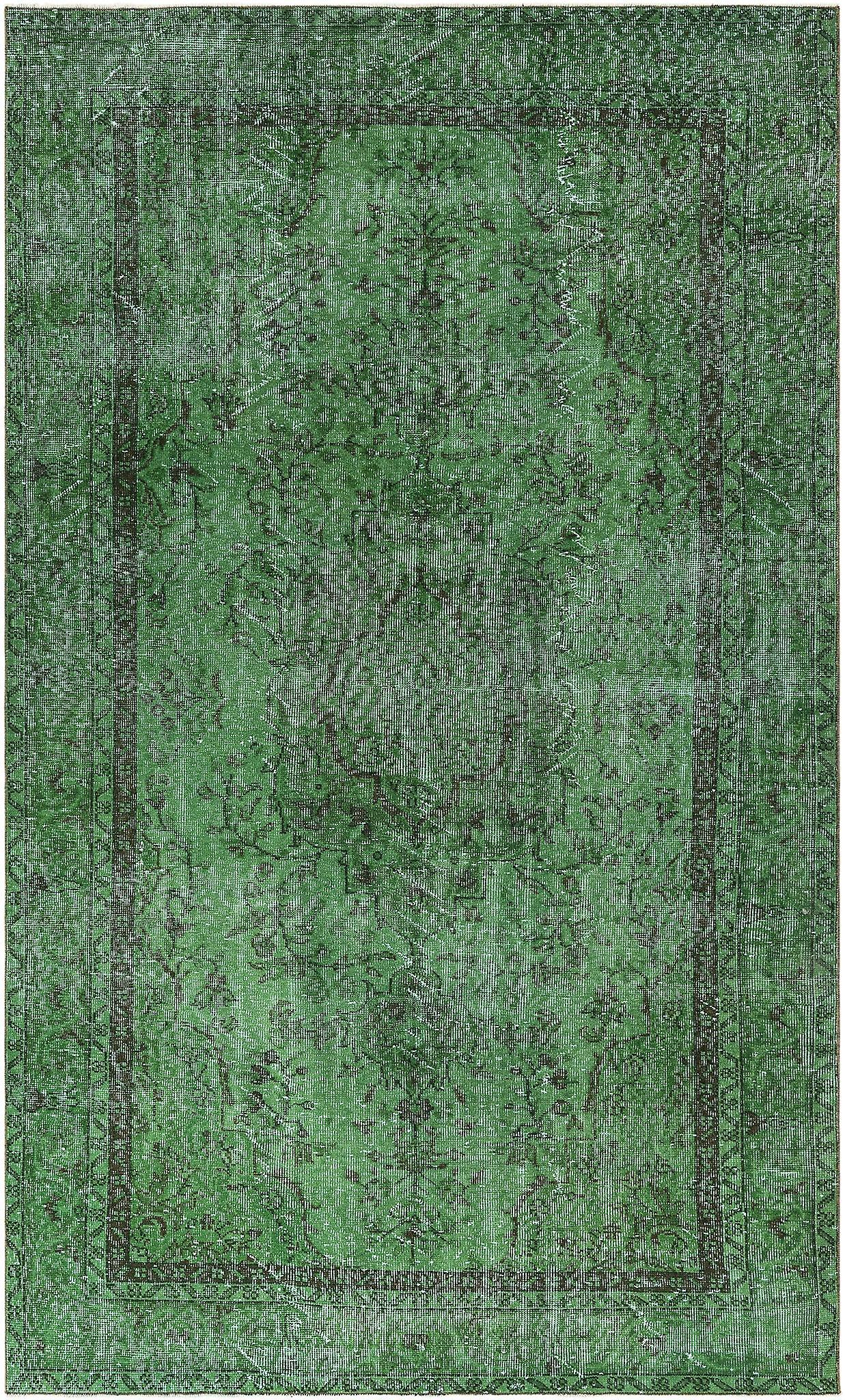 Hadorn Ultra Vintage 168x282 带绿色手摇织机火鸡地毯