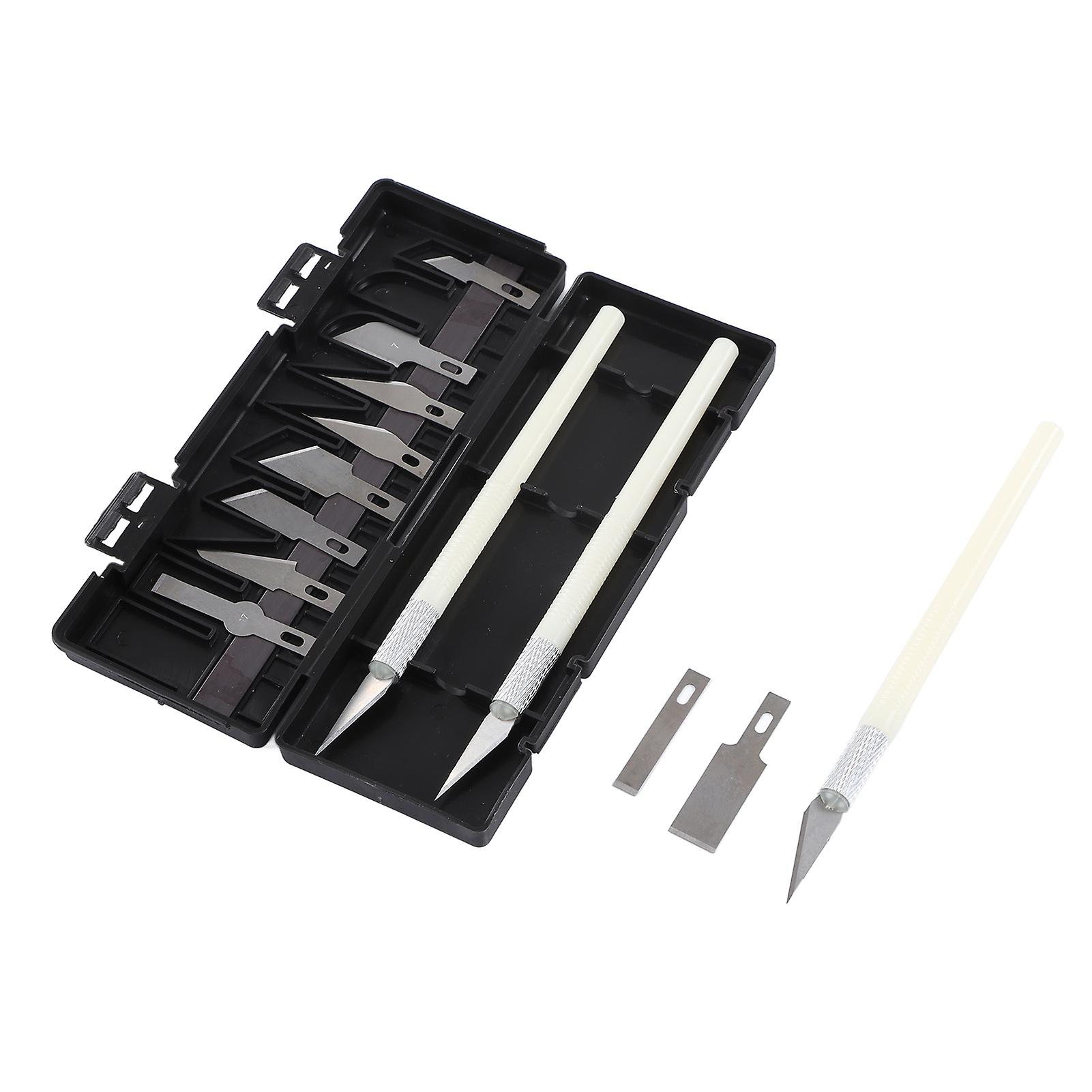 3pcs Craft Knife Set with 10 Blades for Pumpkin Carving & Modeling