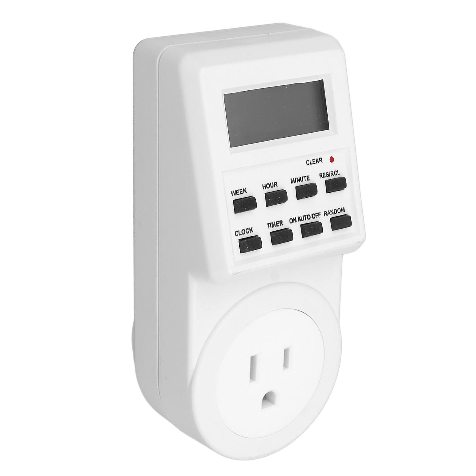 Indoor Mini Outlet Timer Digital Countdown Timer Outlet Indoor Timed Power Switch with Countdown Power Off Protection US Plug 120V 15A 1800W.μ 