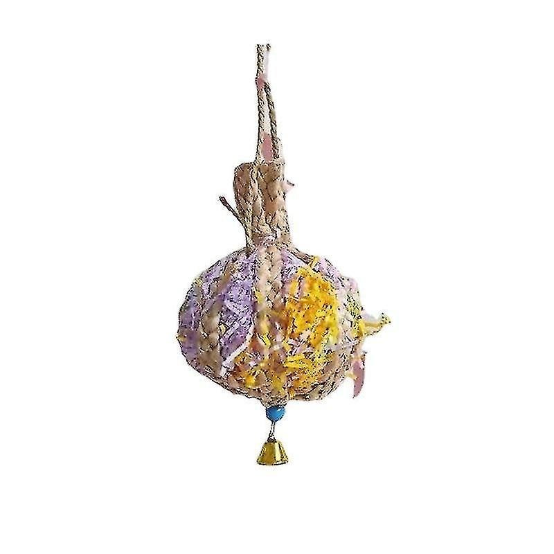 Bird Toys Parrot Corn Leaf Brushed Straw Ball Gnawing