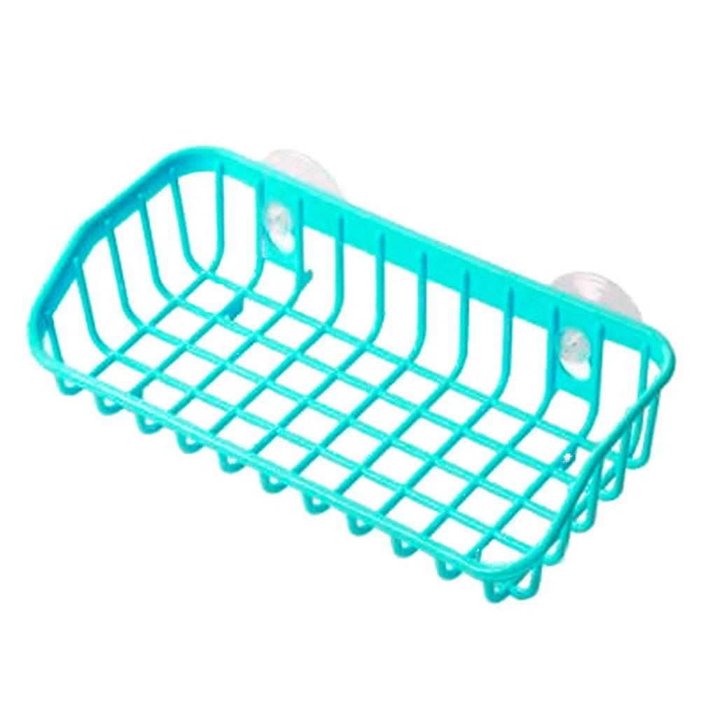 Double Suction Cup Sink Sponge Soap Holder Kitchen Bathroom Drain Storage Rack