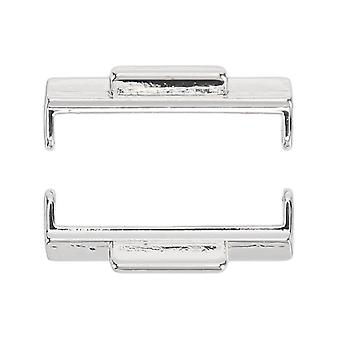 2 stuks horlogebandconnector 22 mm metalen horlogebandconnector accessoire onderdeel voor FIT 2 zilver
