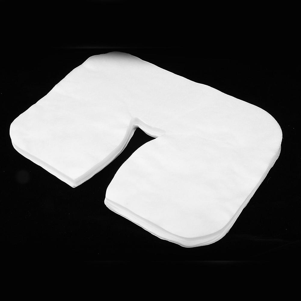 100pcs Disposable Cotton SPA Headrest Pillow Cover 35x28cm