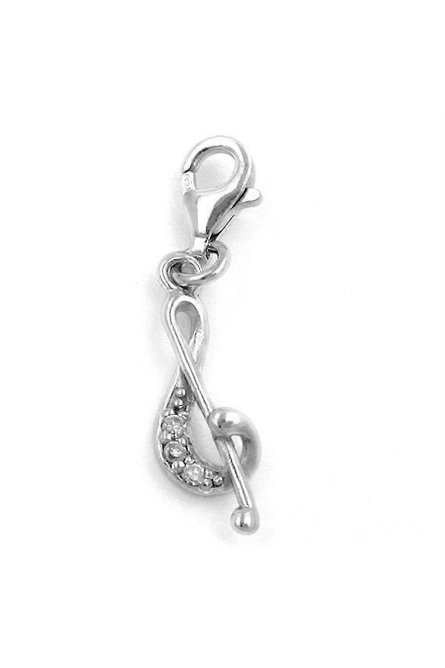Pendant Charm Clef Zirconia Silver 925 - Gl91258