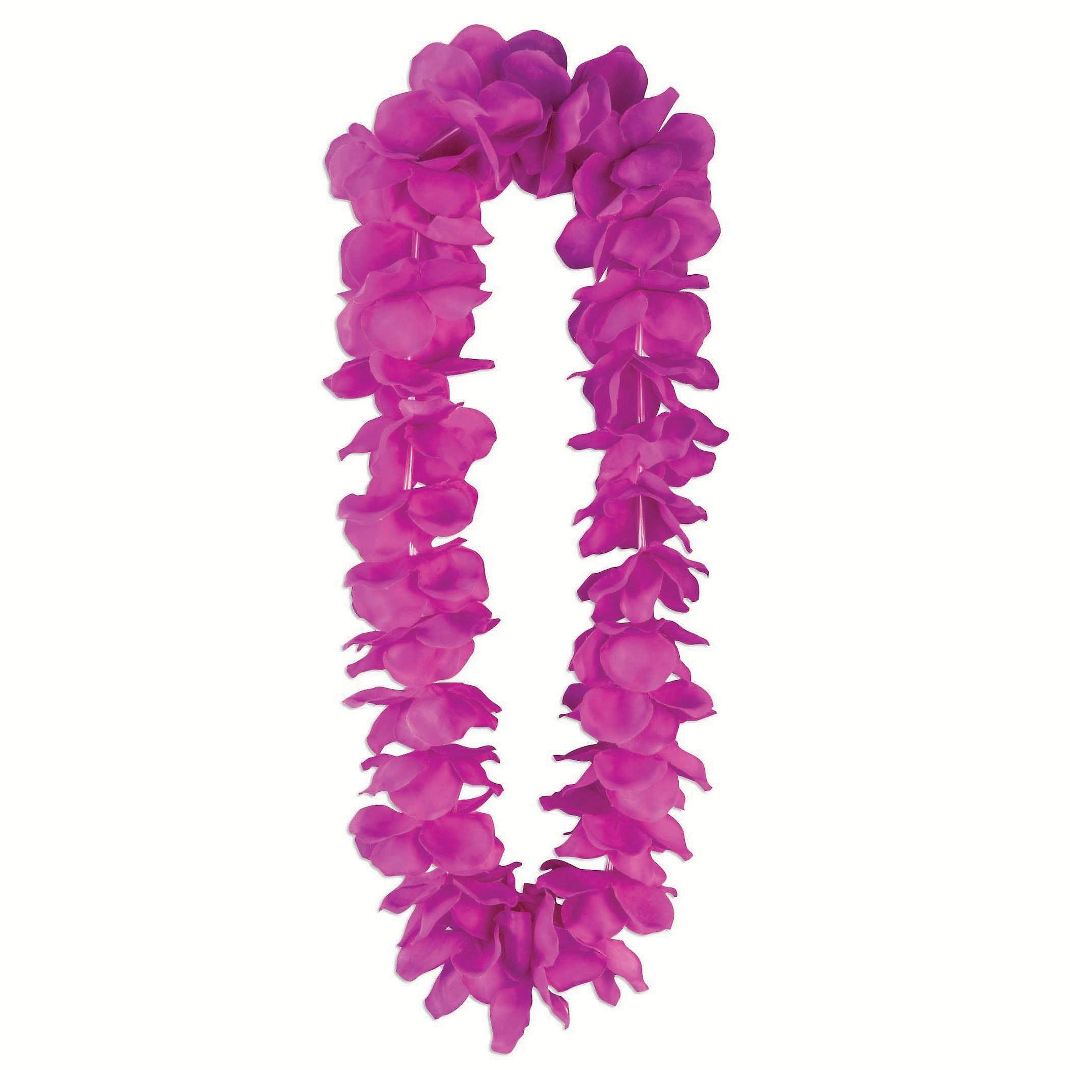 Lei Fluorescent Purple Large Petals X80101