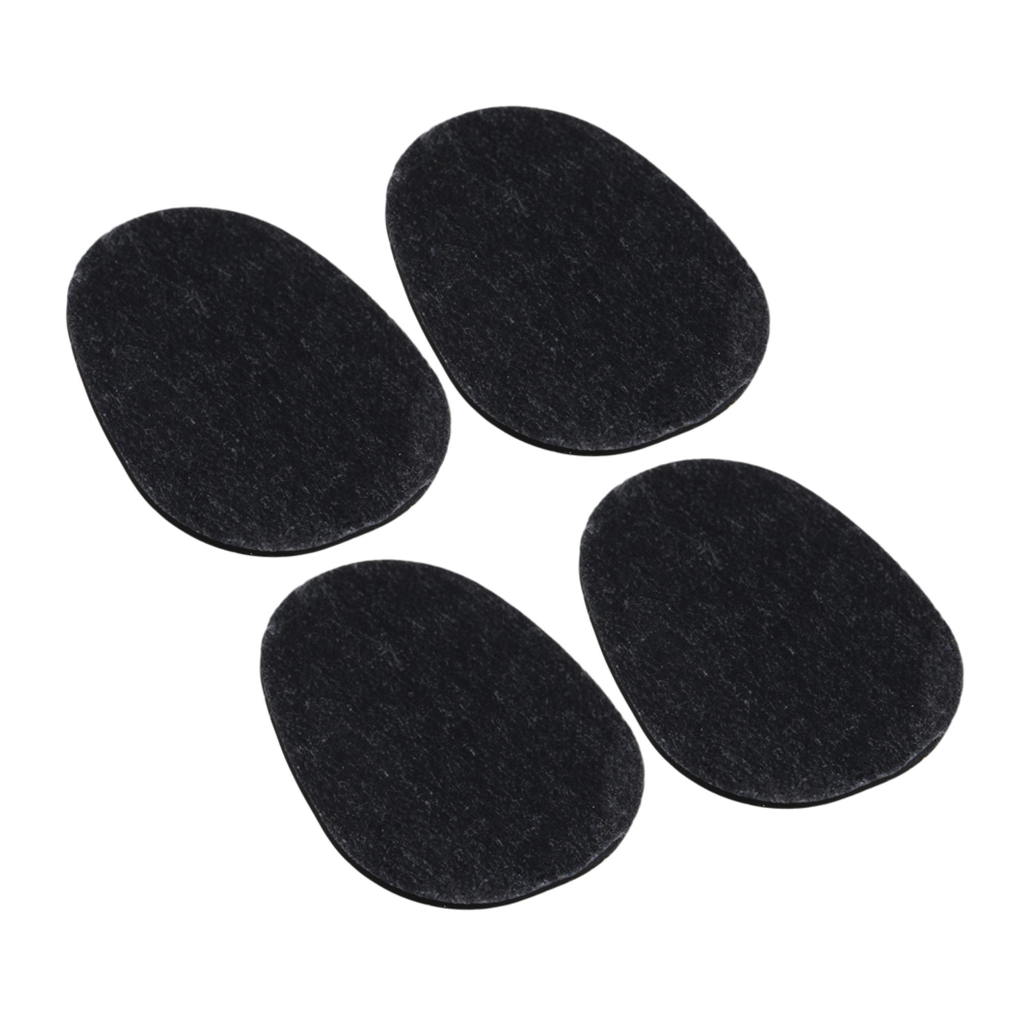 200 pièces Black Oval Instrument Accessoires Porte-bouche Pads 0.8mm