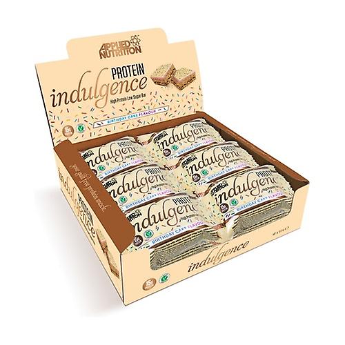 Protein Indulgence Bar, Birthday Cake 12 units of 50g
