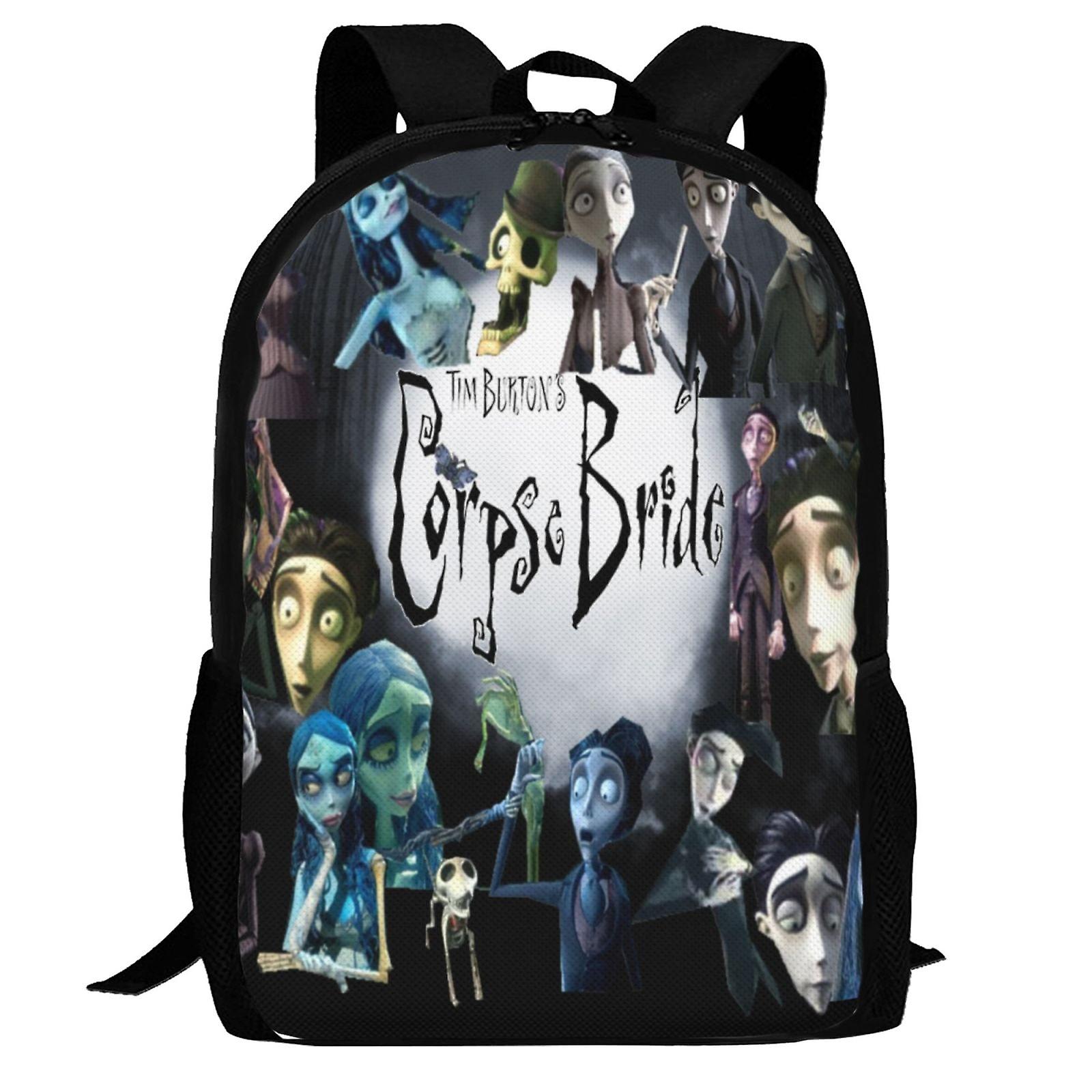 Corpse Bride Backpack,3d Print Laptop Backpack Lightweight Casual Daypack Bookbag Multi-Function Travel Backpack
