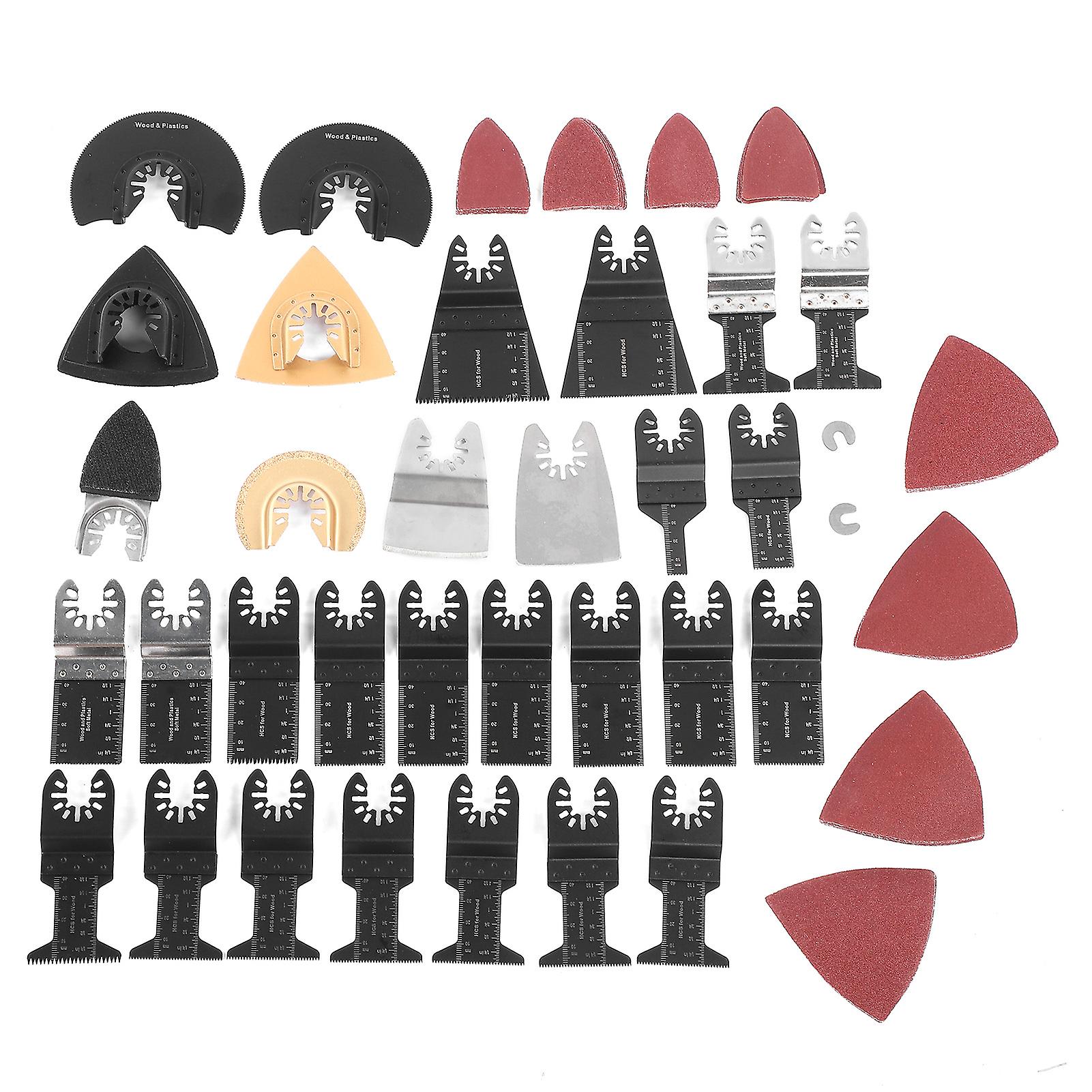 72Pcs Oscillating Saw Blade Kit Multi Tool Accessories for Tiling Marble Cutting
