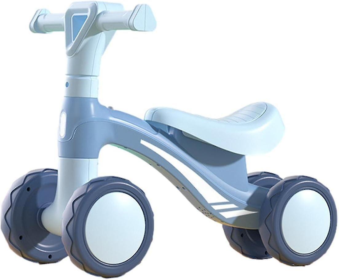 Soft Round Toddler Bike - 4-Wheel Bicycle for 1-6 Year Old Boys and Girls | Toddler Walkers, Ride-On Toys, Indoor Climbing Toys