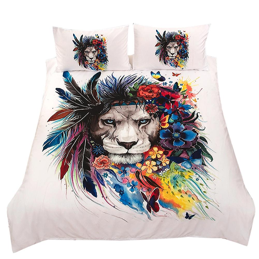 Polyester Breathable Comfortable Bedding Set Duvet Cover Set Pillowcase (Full)