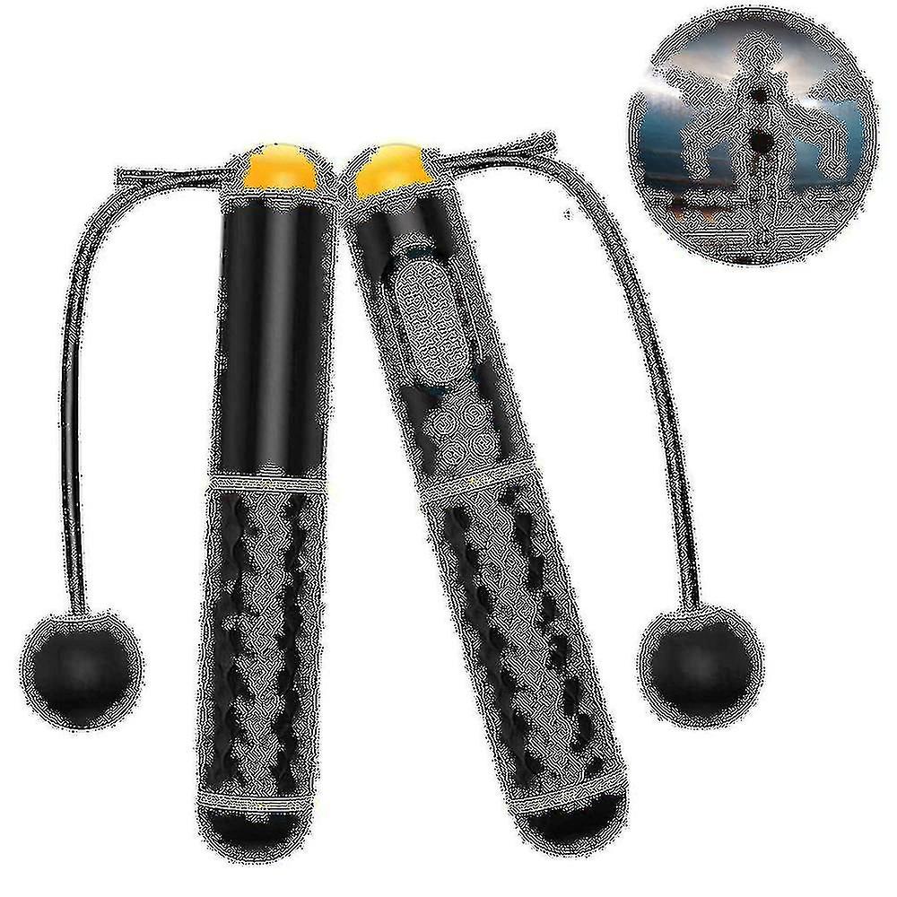 Jump Rope, Digital Weighted Ropeless Skipping Rope, Adjustable Cordless Jumping Rope For Home Fitnes