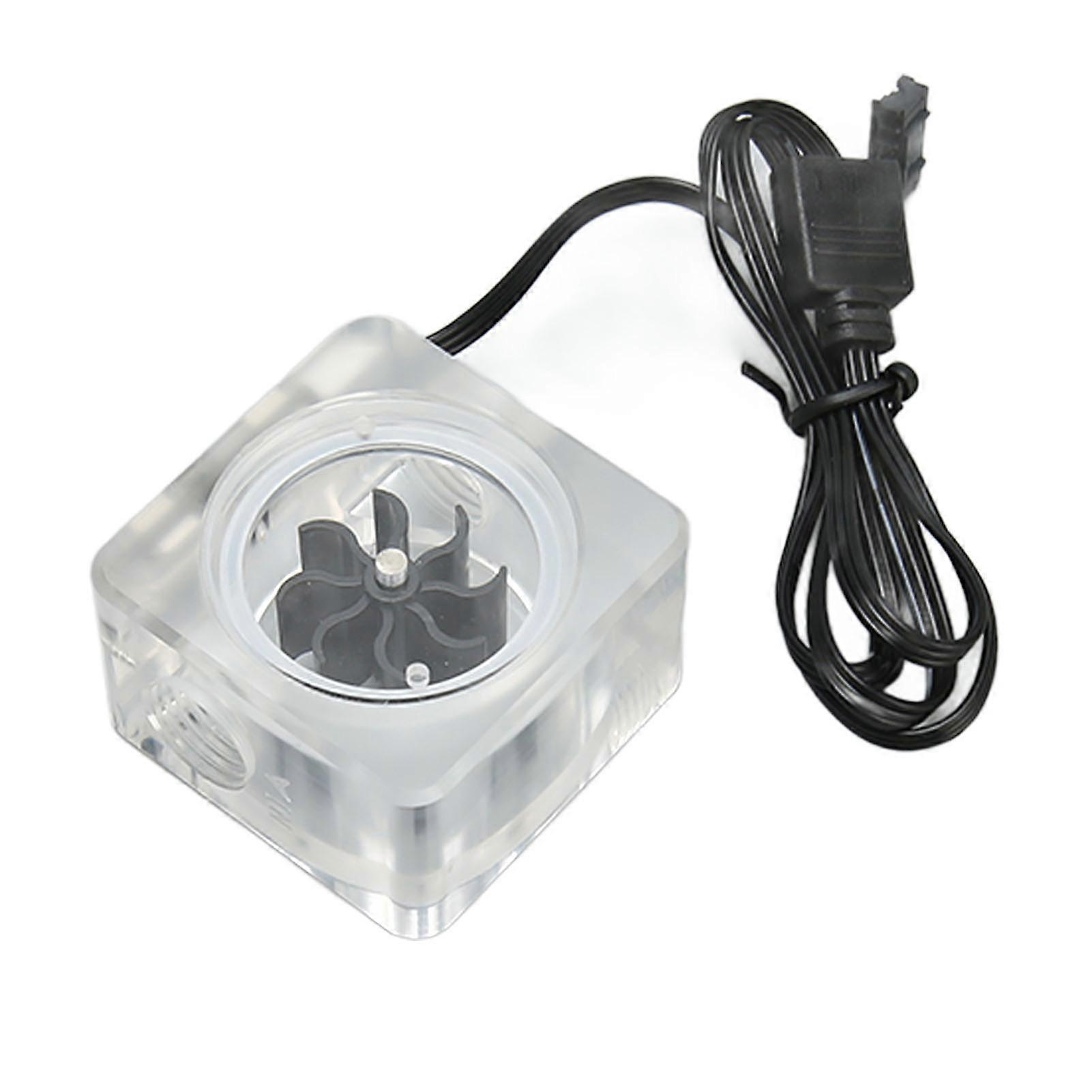 PC Water Flow Meter Indicator G1/4 Thread Black Acrylic