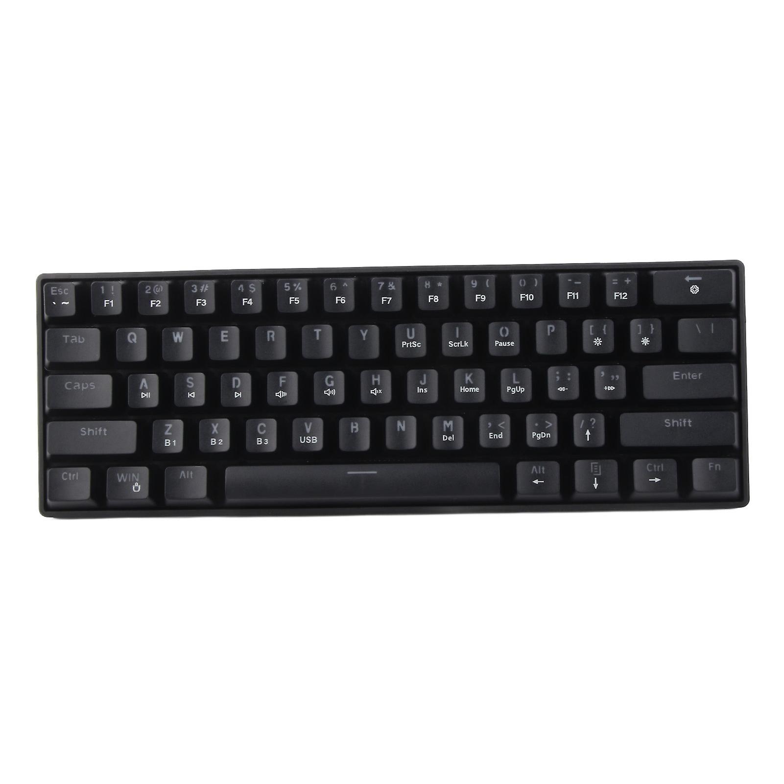 Mechanical Keyboard 61 Keys Dual Mode Color Backlit Gaming Universal Computer Accessories